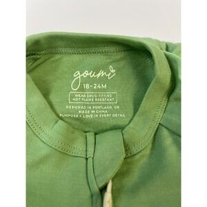 Goumi Kids 18-24 M Grow With You Footie + Snug Fit Organic Cotton- Green NWT
